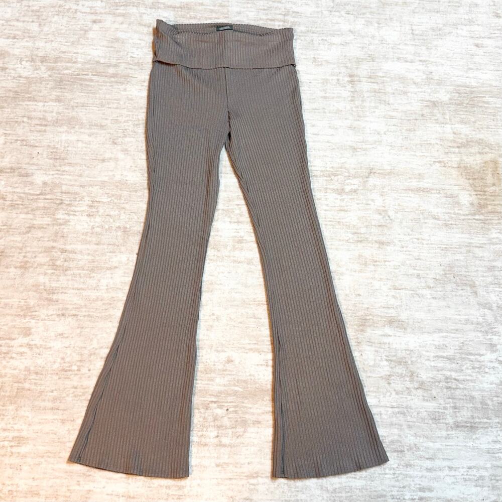 Wild Fable Womens Small Ribbed Yoga Pants Leggings Flare Ribbed Y2K Sporty New